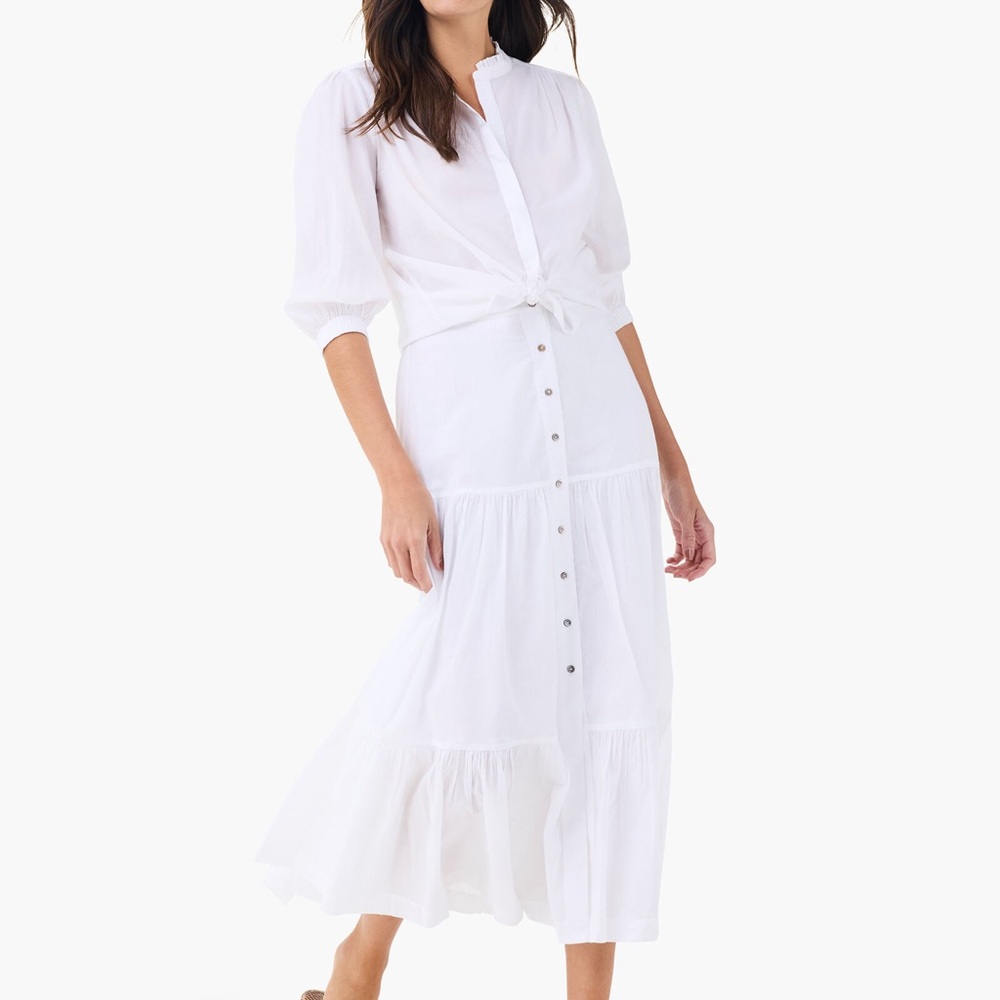 NIC+ZOE White Midi Skirt - NWT - size M